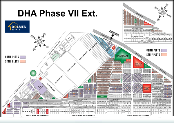 DHA Karachi Phase 7 Extension Phase VII Extension Map 600x425 