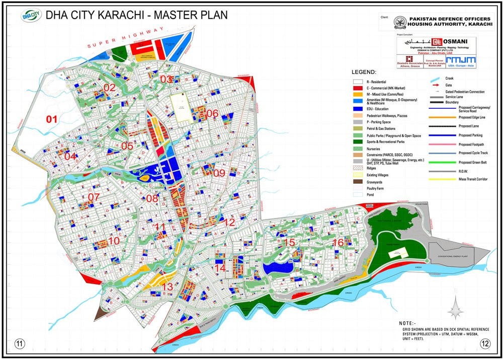 DHA City Karachi DCK Sector Wise Master Plan 